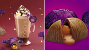 Costa launches new Christmas drinks including a Quality Street Purple One Latte
