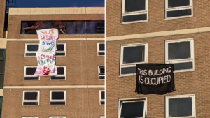 Students barricade themselves in University of Manchester building as part of rent protest