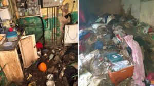 ‘Shocking’ photos of house where man lived with 150 rats and one-foot of droppings on floor