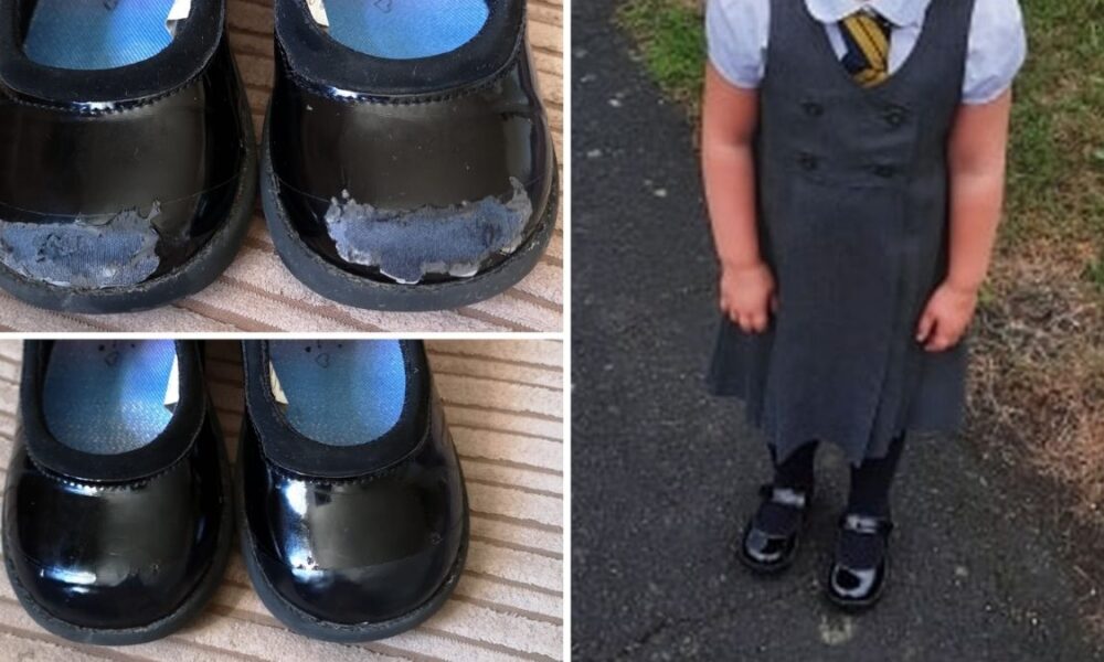 Mum's clever 89p hack for saving daughter's school shoes goes viral
