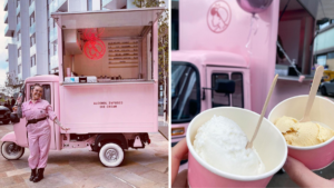 An adults-only pink ice cream van serving boozy treats is heading across Greater Manchester