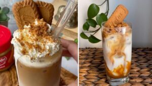 People are making Biscoff iced lattes and they look perfect for this heatwave
