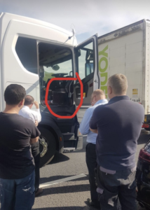 Hero lorry driver sets up TV so England fans stuck in M62 traffic jam can watch the game