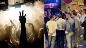 Incredible footage shows the queues as Manchester’s nightclubs reopened at midnight last night