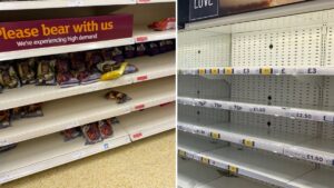 Empty shelves ‘crisis’ in supermarkets to get worse in ‘next three weeks’, haulage boss warns