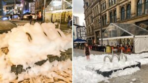 Councillor issues warning to pranksters who put washing up liquid in Exchange Square fountain