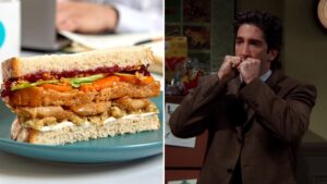 You can get Ross’ famous Moist Maker sandwich from Friends for just £1