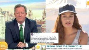 Piers Morgan says ‘cold-hearted’ Shamima Begum should be left to ‘rot’ following her plea for forgiveness