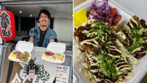 There’s a food truck serving authentic Japanese Bento Boxes in a Trafford retail park