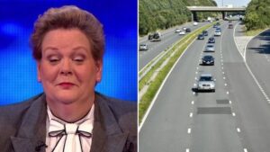 The Chase star sparks huge debate about driving in the middle lane of the motorway