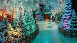 You can ice skate through an ‘enchanted snow covered forest’ at the Trafford Centre