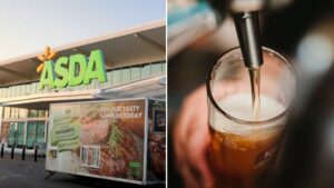 Asda is trialling selling pints of draught beer in supermarkets