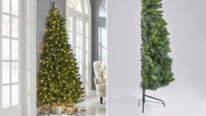 You can now buy half Christmas trees if you hate decorating the full thing