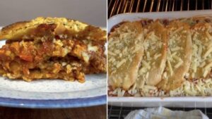 People are making garlic bread lasagnes and they look incredible