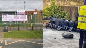 Oldham school apologises after Muslim students filmed praying outside in cold weather