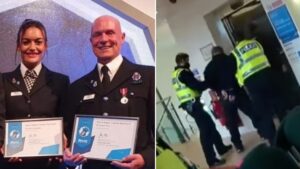 Police officers given bravery award for arresting knifeman holding medical staff hostage in Stockport