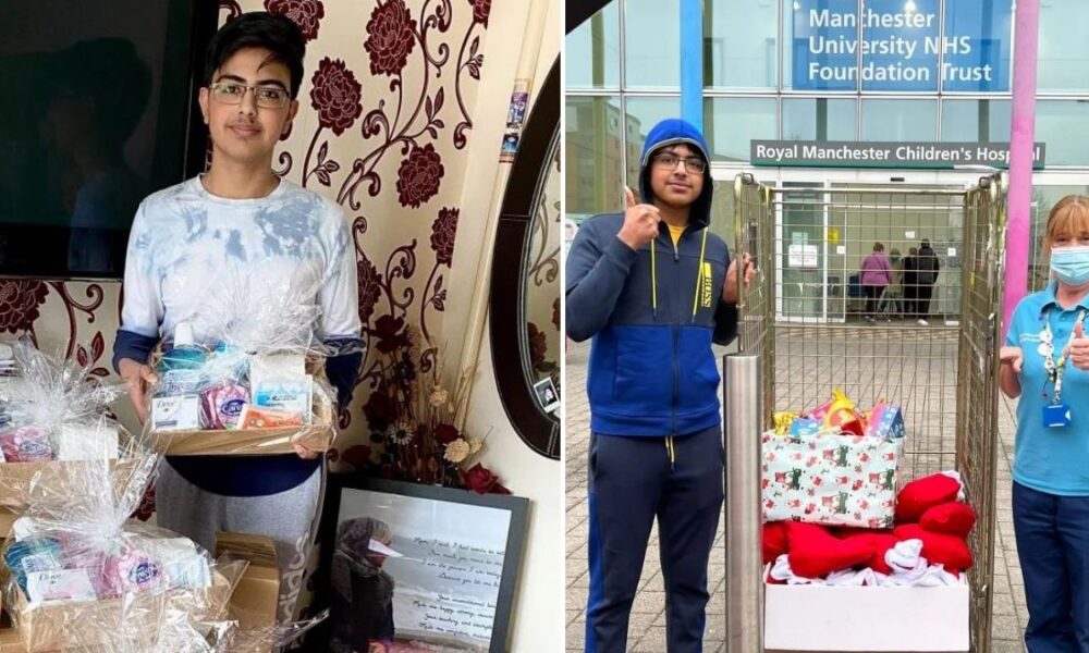 Schoolboy who delivered lockdown hampers awarded British Empire Medal