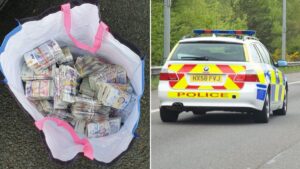 Police seize £300k of ‘laundered money’ from car on the M6