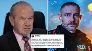 Lord Sugar mocked for asking why people in BBC’s new Liverpool-based drama spoke with Scouse accents