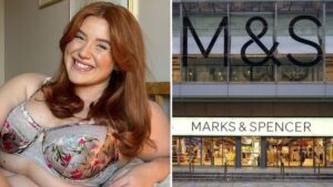 M&S praised for using woman with stomach rolls and stretch marks to model lingerie
