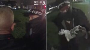 Moment man with grenade and gun is arrested by GMP caught on camera