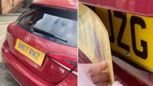 Woman issues warning after finding fake number plates stuck on car in ‘nice’ neighbourhood