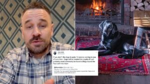 Manchester chef Gary Usher sparks debate on dogs being allowed in pubs