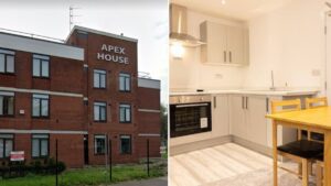 Apex House in Levenshulme permanently rehouses 62 homeless families in its first year