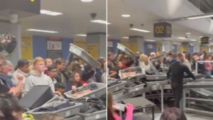 ‘Disgraceful’ queues at Manchester Airport continue as passengers fear ‘people will get hurt’