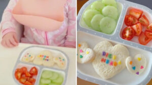 Mum divides opinions after writing ‘cruel’ message on toddler’s dinner