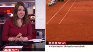 BBC News apologises for saying ‘Manchester United are rubbish’ on live TV