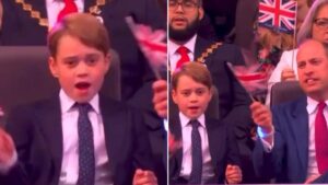Prince George caught on camera singing along to ‘Sweet Caroline’ with his dad in heartwarming moment