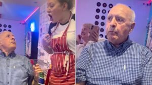 Grandkids take 82-year-old grandad to UK’s rudest restaurant without him knowing