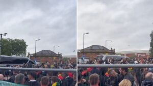 Manchester United fans attack coach full of kids ‘who support United’ before Liverpool game