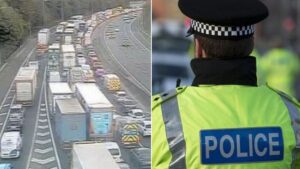 Man suffers ‘life-changing injuries’ after being hit by lorry on the M60
