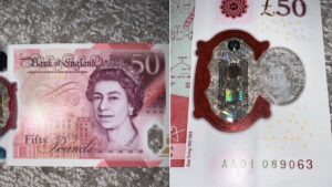 Someone is selling a £50 note with Queen’s face on for more than £10,000 on eBay