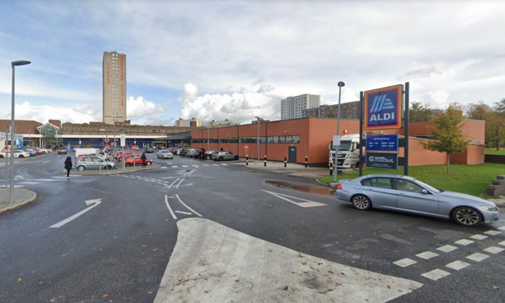 Manhunt underway after man stabbed in Salford car park