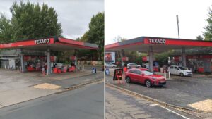 Two men seriously injured in double stabbing at petrol station