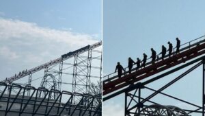 Passengers forced to walked down Big One again after it stops for second time in two weeks