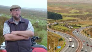 Farmers who live in house in middle of M62 share insight into life there