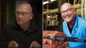 Viewers horrified as Greg Wallace ‘eats human flesh’ at ‘factory harvesting children for meat’