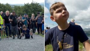 Double amputee eight-year-old who’s raised nearly £2m for charity climbs fell