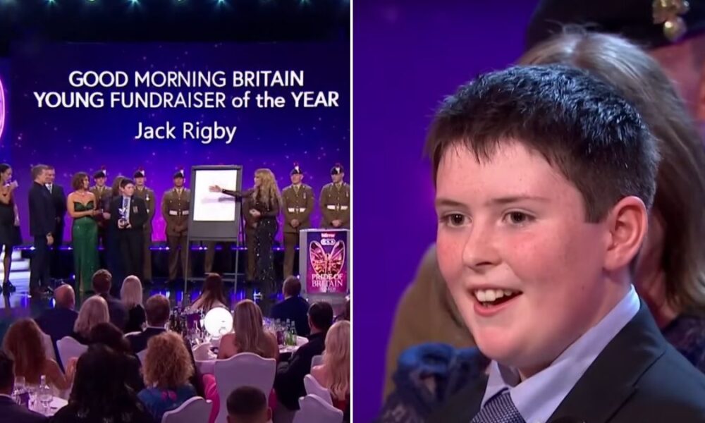 Lee Rigby’s son given fundraising surprise at Pride of Britain