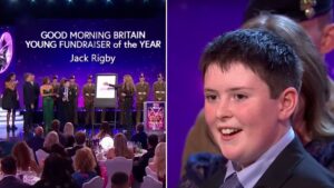 Lee Rigby’s son given huge fundraising surprise as he wins Pride of Britain award