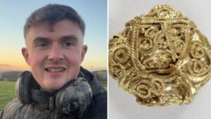 Metal detectorist finds hundreds of years old gold treasure in farmer’s field