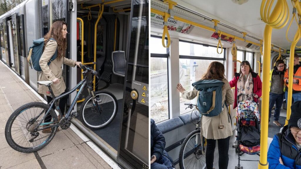 Supervised trial launched allowing bikes on Metrolink