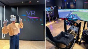 The VR gaming experience at airport where you can escape reality