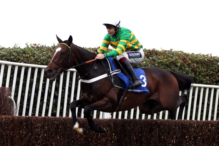 Jonbon winning the Henry VIII Novices' Chase at Sandown