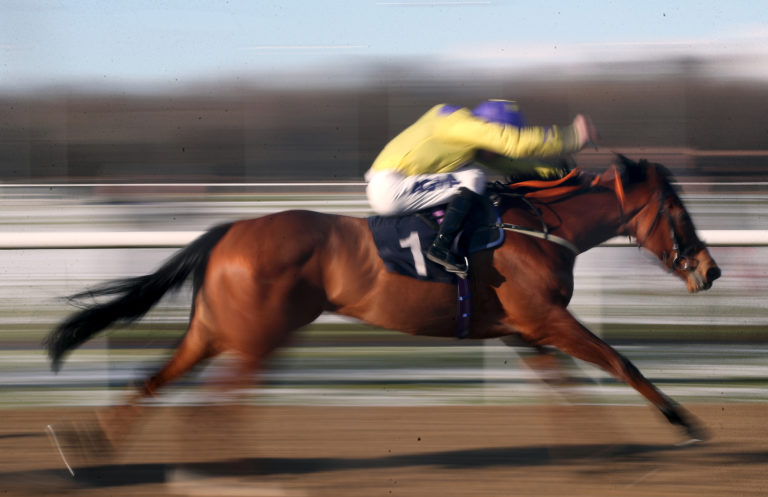 Serenity Rose and Luke Morris in full flight