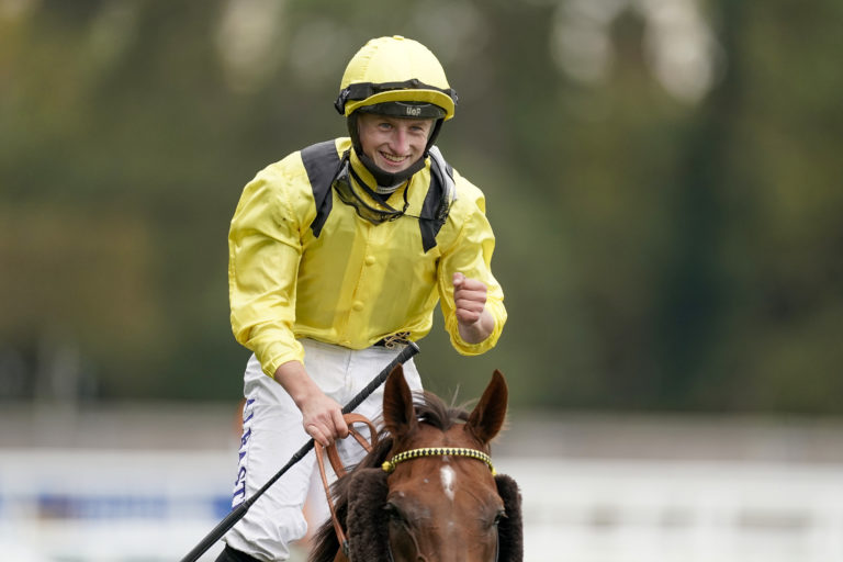 Tom Marquand will not have the benefit of riding Champion Stakes hero Addeybb in Australia